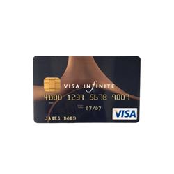 James Bond Saga Casino Royale (2006) VISA Infinite Card Movie Props