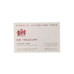 James Bond Saga Casino Royale (2006) Vesper Lynd Embossed Business Card Movie Props