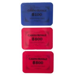 James Bond Saga Casino Royale (2006) Prototype Casino Plaques Movie Props