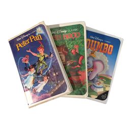 Michael Jackson Signed Neverland Ranch Disney Classics VHS Tapes