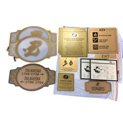 Ocean's Thirteen (2007) The Bank Hotel Signs Movie Props