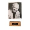 Image 1 : Mickey Rooney Signed Headshot and Piece of Debbie Reynolds Studio Dance Floor