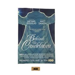Behind the Candelabra (2013) One Sheet Poster Signed with Piece of Debbie Reynolds Dance Studio Floo