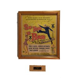 So This is Paris Tony Curtis, Gene Nelson Signed Photo Debbie Reynolds Archives