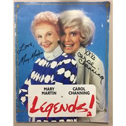 Carol Channing/ Mary Martin Signed "Legends"