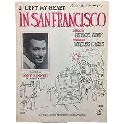 Tony Bennet Signed Sheet Music