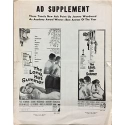 The Long, Hot Summer (1958) Advertisements Movie Memorabilia