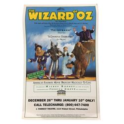 The Wizard of Oz (1998) National Tour Production Window Card