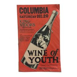 Wine of the Youth (1924) Window Card