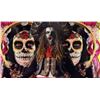 Image 2 : Rob Zombie Music Videos Custom Painted Skeleton Mirror
