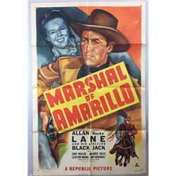 Marshal of Amarillo (1948) One Sheet Numbered