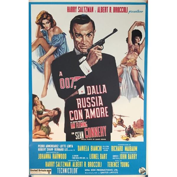 007 From Russia With Love (1963) Italian poster