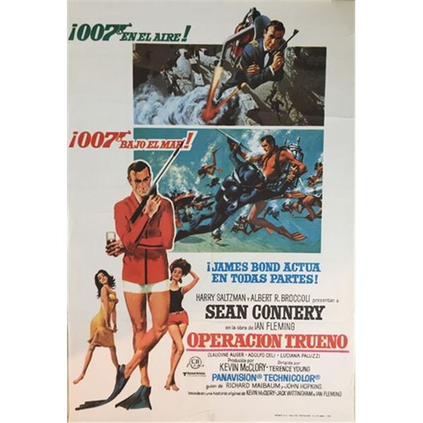 007 Thunderball (1965) James Bond (Sean Connery) Italian poster
