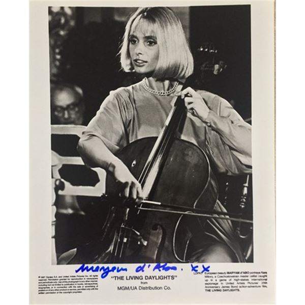 The Living Daylights Maryam d'Abo Signed Photo