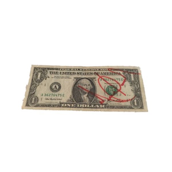 Michael Jackson Signed $1 Bill
