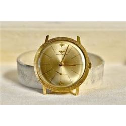 Wittnauer brushed face 14k yellow gold