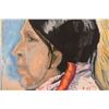 Image 2 : NATIVE AMERICAN NEZ PERCE PAINTING BY FRANK BUFFALO HYDE