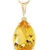 Image 1 : Genuine 5 ctw Citrine Necklace 14KT Yellow Gold - REF-30X3M