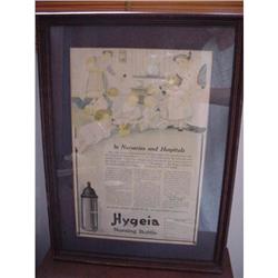 Hygeia Nursing Bottle Ad Dated 1917 #1177191