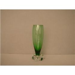 Vase  Green  Glass  Circa  1940  England #1177250