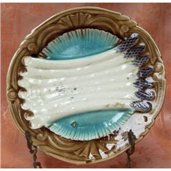 MAJOLICA ASPARAGUS PLATE #1177588
