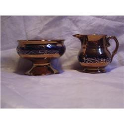 Luster ware Sugar and Creamer #1178319