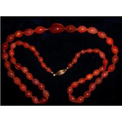 Agate Necklace with Golden Clasp #1178348