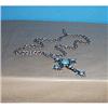 Image 1 : Silver & Turquoise Cross on 21" chain #1178407