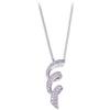Image 1 : 14K Necklace DIAMOND SPIRAL PENDANT #1206187