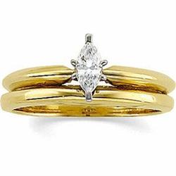  14k MARQUISE DIAMOND ENGAGEMENT RING #1206195