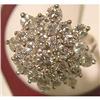 Image 1 : Two Carat Brilliant Diamond Cluster Ring 14 K #1206449