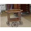 Image 1 : HEYWOOD BROS. WICKER TEA CART - CIRCA 1870'S #1206922