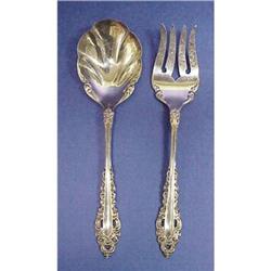 ORNATE SERVING MEAT  FORK & SPOON #1212498