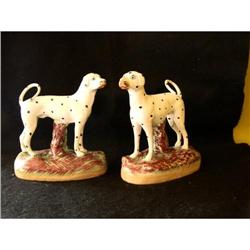 Pair of Staffordshire Dalmations #1238613