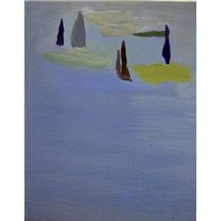 Amy Sillman 3 BLUE PAINTINGS #1238753