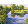 Image 1 : Russian realistic painting "Forest lake" #1238760