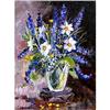 Image 1 : "Primroses" fine oil in impressionism style #1238779