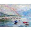 Image 1 : "Rainbow" impressionism oil by Russian artist #1238806