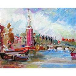 "Gulf Amsel" oil in impressionism style #1238810