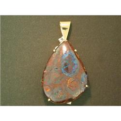 41.99ct Yowah Nut Opal 14k Gold Pendant #1238839