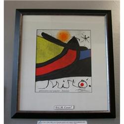 Cover Art Lithograph  Joan Miro COA Framed #1238844