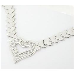 1.75tcw Diamond Heart Necklace 14k Gold  #1238847