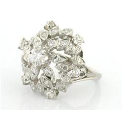 Vintage 1.50tcw Diamond 14k Gold Princess Ring #1238852