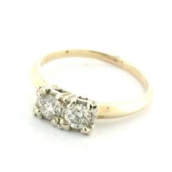 Vintage 0.50tcw Diamonds 14k Yellow Gold Ring #1238855