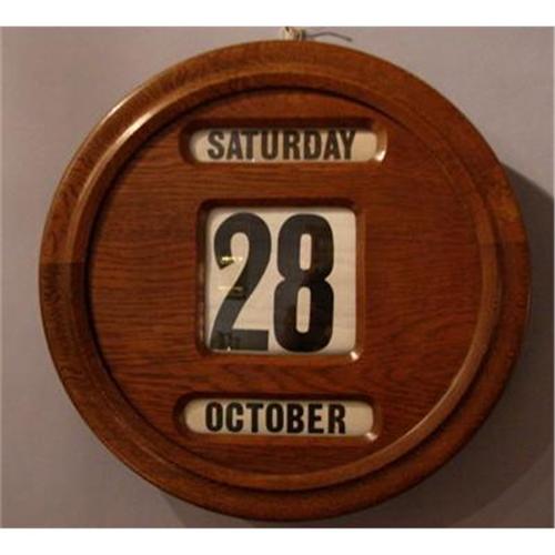 Victorian Oak Wall Perpetual Calendar 1238951
