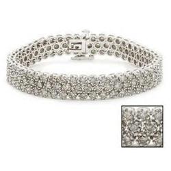 10 CARAT DIAMOND BUBBLE TENNIS BRACELET HUGE #1238964