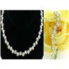 Image 1 : DIAMOND FLOWER DECO BRACELET NECKALCE SET 14K  #1238967