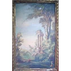 Italian Rare Oil on Canvas Painting #1239174