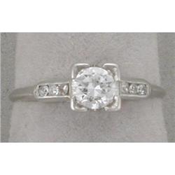 Platinum and Diamond Ring #1239199