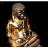 Image 1 : ANTIQUE GILT BRONZE THAI SEATED BUDDHA #1239223
